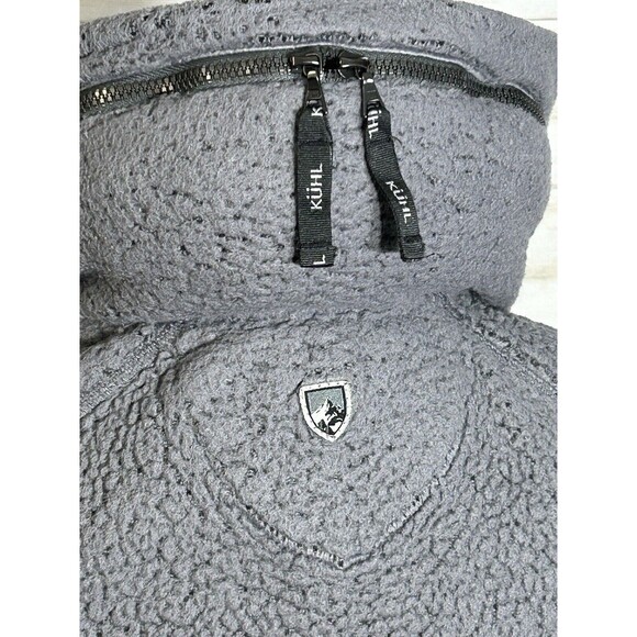 Kuhl Jacket Flight Pullover Sweater Flint Gray Fleece Sherpa MEDIUM Womens 2041 - Picture 9 of 16